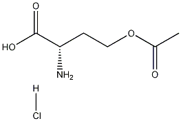 O-アセチル-L-ホモセリン塩酸塩 化学構造式