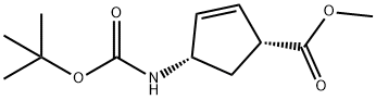 (1R-4S)-4-[[(1,1-dimethylethoxy)carbonyl]amino]- 2-Cyclopentene-1-carboxylic acid methyl ester|(1R,4S)-4 -(叔丁氧羰基氨基)-环戊-2-烯基-1-甲酸甲酯