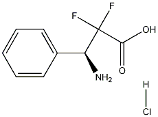 (S)-3-氨基-2,2-二氟-3-苯基丙酸盐酸盐, 252681-18-8, 结构式