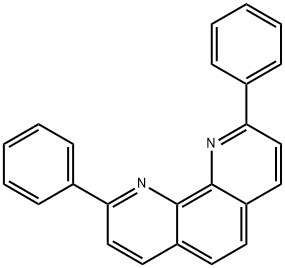 2,9-ジフェニル-1,10-フェナントロリン 化学構造式