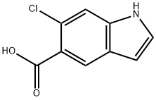 6-chloro-1H-Indole-5-carboxylic acid Structure