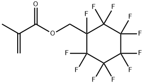 (パーフルオロシクロヘキシル)メタクリル酸メチル 化学構造式