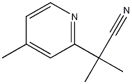 2-甲基-2-(4-甲基吡啶-2-基)丙腈,260981-46-2,结构式