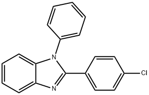 1-苯基-2-(4-氯苯基)苯并咪唑 结构式