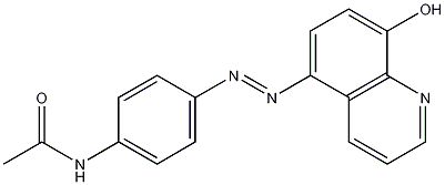 Acetanilide, 4'-((8-hydroxy-5-quinolyl)azo)-,26424-51-1,结构式