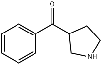フェニル(ピロリジン-3-イル)メタノン 化学構造式