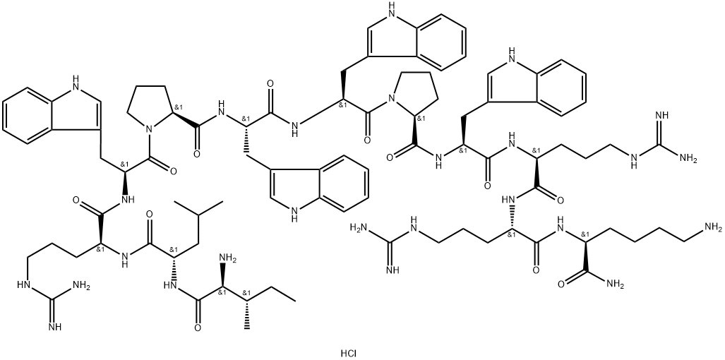 omiganan pentahydrochloride Struktur