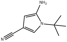 5-Amino-1-(tert-butyl)-1H-pyrrole-3-carbonitrile Structure