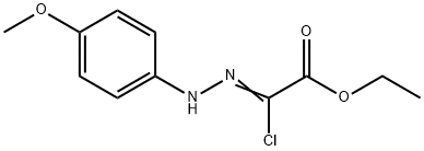 Acetic acid, 2-chloro-2-[2-(4-methoxyphenyl)hydrazinylidene], ethyl ester Struktur