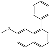 7-Methoxy-1-phenylnaphthalene 结构式