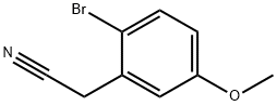 2-溴-5-甲氧基苯乙腈, 27387-23-1, 结构式