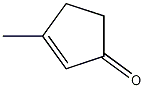3-Methyl-2-cyclopentene-1 -one 化学構造式