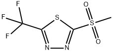 2-甲砜基-5-三氟甲基-1,3,4-噻二唑, 27603-25-4, 结构式
