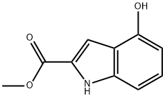 4-羟基-1H-吲哚-2-甲酸甲酯 结构式