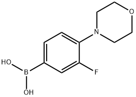 3-Fluoro-4-morpholinophenylboronic Acid Structure