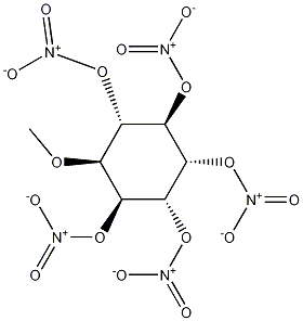 Quebrachitol pentanitrate Structure