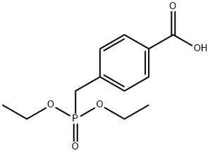 4-(ジエトキシホスフィノイルメチル)安息香酸 化学構造式