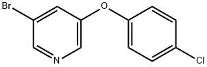 3-Bromo-5-(4-chlorophenoxy)pyridine Structure