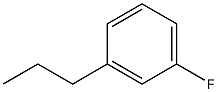 1-フルオロ-3-プロピルベンゼン 化学構造式