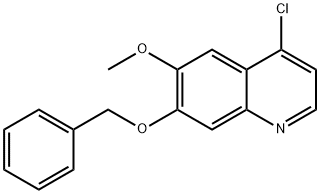 7-苄氧基-4-氯-6-甲氧基喹啉, 286371-49-1, 结构式