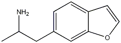 6-(2-アミノプロピル)ベンゾフラン 化学構造式