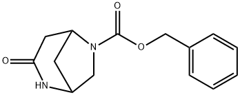 (1R,5R)-苄基 3-氧代-2,6-二氮杂双环[3.2.1]辛烷-6-甲酸酯, 286946-66-5, 结构式