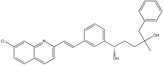 孟鲁司特钠杂质 结构式