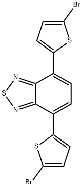 4,7-ビス(5-ブロモ-2-チエニル)-2,1,3-ベンゾチアジアゾール 化学構造式
