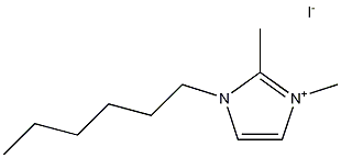 1-己基-2,3-二甲基咪唑啉碘化物 结构式
