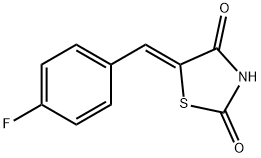 (Z)-5-(4-Fluorobenzylidene)thiazolidine-2,4-dione Structure