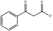 ベンゾイルアセタート 化学構造式