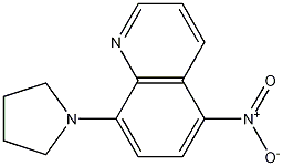 5-ニトロ-8-(ピロリジン-1-イル)キノリン 化学構造式
