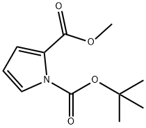 1-(TERT-BUTYL) 2-METHYL 1H-PYRROLE-1,2-DICARBOXYLATE 化学構造式