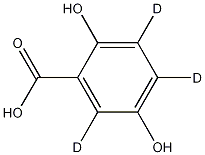 2,5-Dihydroxybenzoic Acid-d3 Struktur
