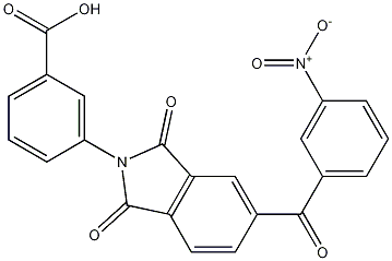3-(5-(3-nitrobenzoyl)-1,3-dioxoisoindolin-2-yl)benzoic acid Structure