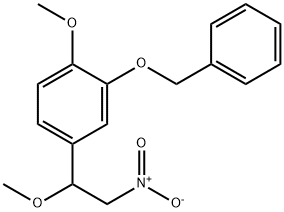 2-Benzyloxy-1-methoxy-4-(1-methoxy-2-nitroethyl)benzene Struktur