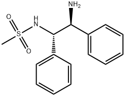 (1S,2S)‐N‐メタンスルホニル‐1,2‐ジフェニルエタンジアミン 化学構造式