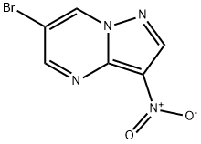 6-ブロモ-3-ニトロピラゾロ[1,5-A]ピリミジン 化学構造式