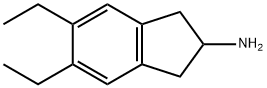 2-氨基-(5,6-二乙基)茚满, 312753-70-1, 结构式