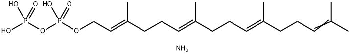 ピロりん酸ゲラニルゲラニル三アンモニウム塩 化学構造式
