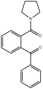 (2-Benzoylphenyl)(pyrrolidin-1-yl)methanone Structure