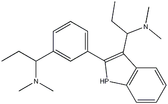 1-Propanamine, 3,3'-(phenylphosphinidene)bis[N,N-dimethyl- 结构式