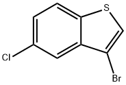 3-ブロモ-5-クロロベンゾ[B]チオフェン 化学構造式