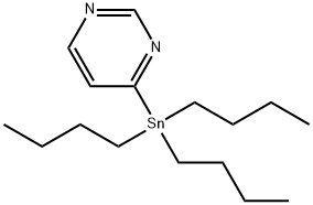 4-(三正丁基锡基)嘧啶, 332133-92-3, 结构式
