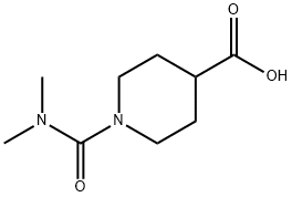 1-(二甲基氨基甲酰基)哌啶-4-甲酸,333985-79-8,结构式