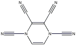 2,3,5,6-吡嗪四甲腈, 33420-37-0, 结构式