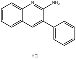 2-Amino-3-phenylquinoline hydrochloride Structure