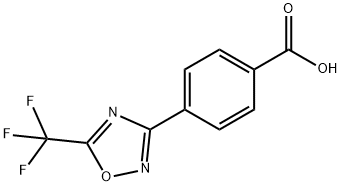 4-[5-(トリフルオロメチル)-1,2,4-オキサジアゾール-3-イル]安息香酸 化学構造式