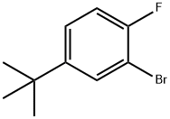 2-ブロモ-4-T-ブチル-1-フルオロベンゼン 化学構造式