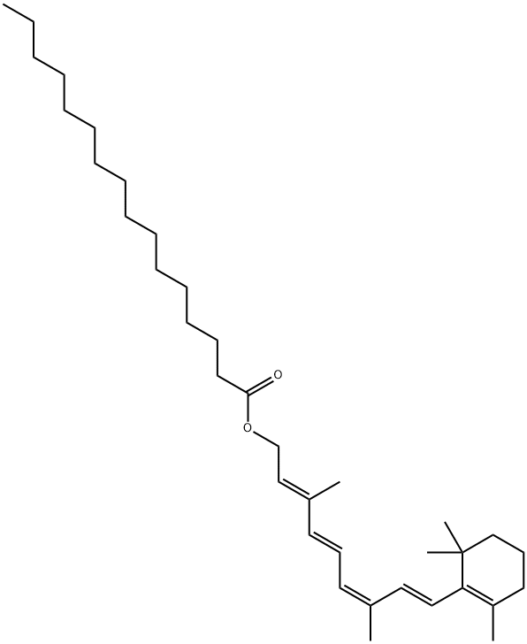 9-cis-Retinyl Palmitate,34356-29-1,结构式